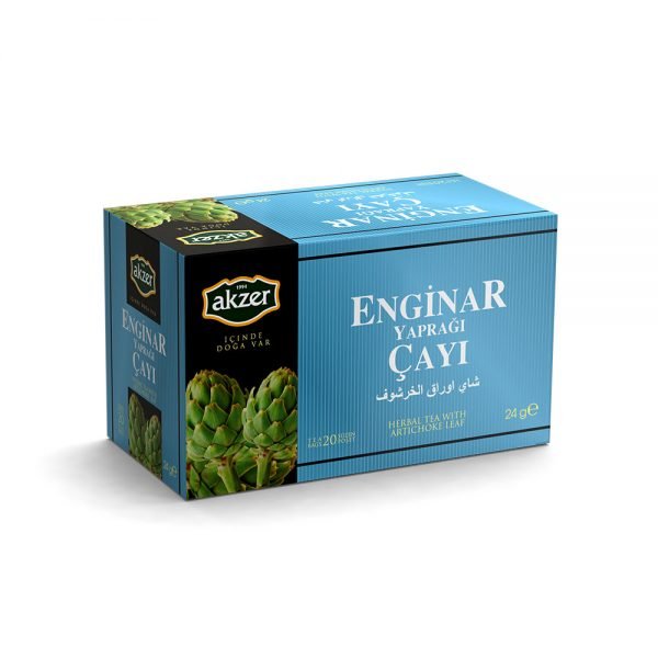 AKZER Premium BİTKİ ÇAYI ENGİNAR YAPRAĞI ÇAY 20 Lİ 24GR