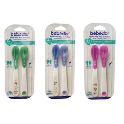 BEBEDOR ISIYA DUYARLI KAŞIK SETİ 6+AY 555   BEBEDOR ISIYA DUYARLI KAŞIK SETİ 6+AY 555