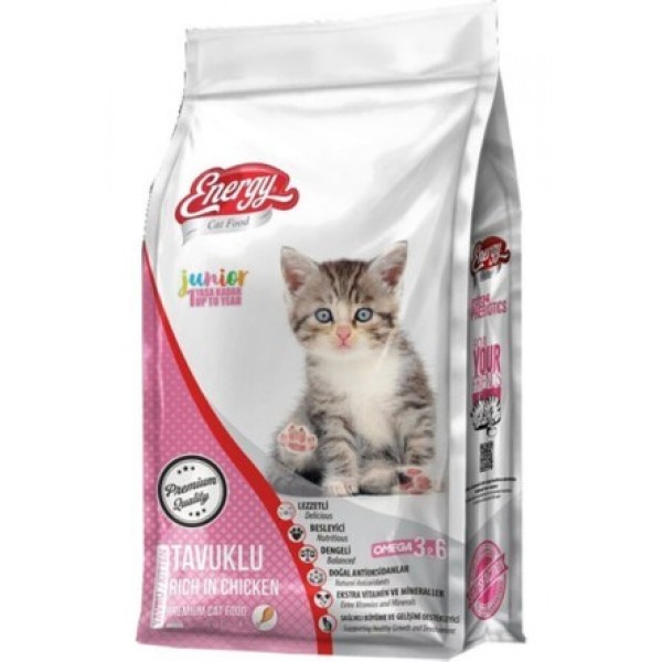 ENERGY YAVRU KEDİ KURU MAMA 3000GR TAVUKLU