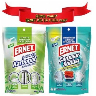 ERNET ÇAMAŞIR SODA 2000GR+ KARBONAT 1500GR MUHTEŞEM İKİLİ