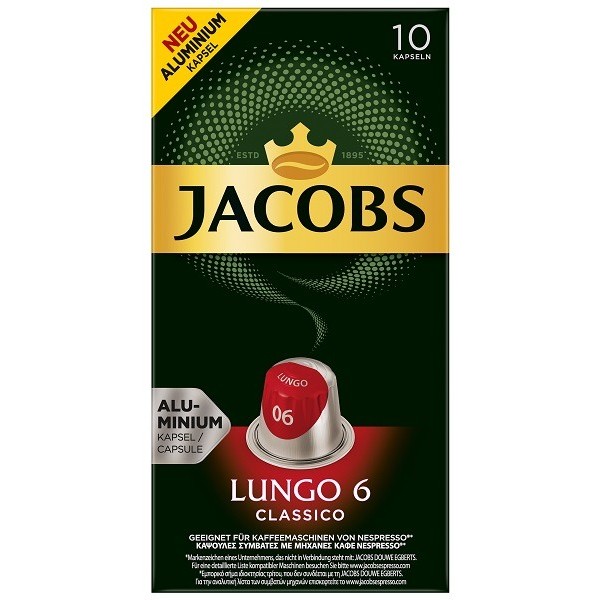 Jacobs Lungo 6 Classıco  52gr 10lu