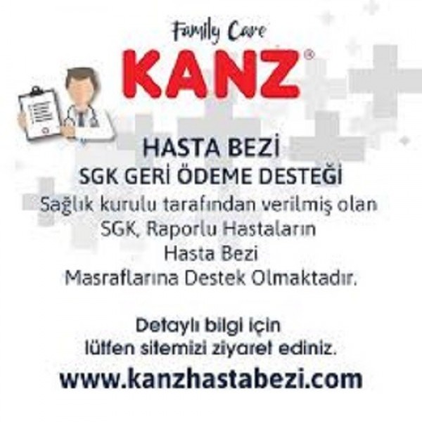 KANZ BEL BANTLI YETİŞKİN HASTA BEZİ XLARGE 30LU