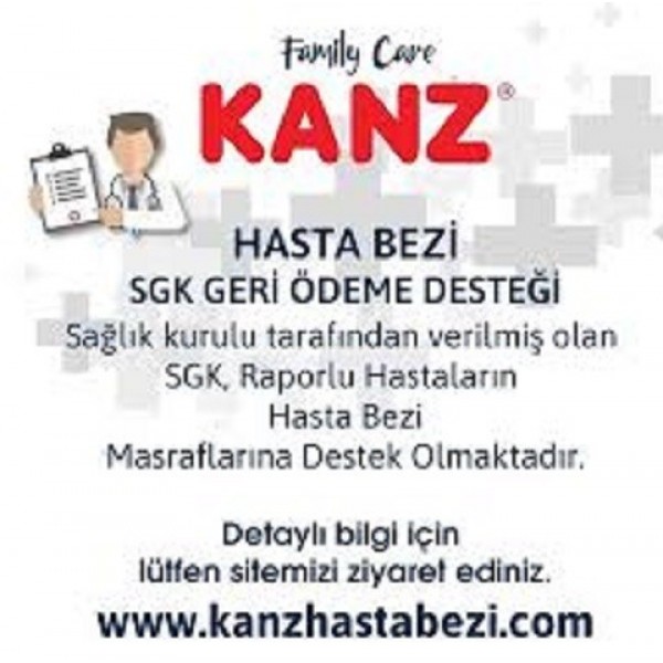 KANZ BEL BANTLI YETİŞKİN HASTA BEZİ MEDİUM 30LU