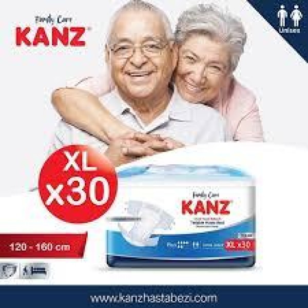 KANZ BEL BANTLI YETİŞKİN HASTA BEZİ XLARGE 30LU