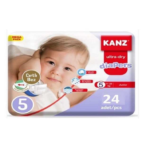 KANZ BEBEK BEZİ EKO PAKET NO: 5  24LÜ  JUNİOR  11-25KG