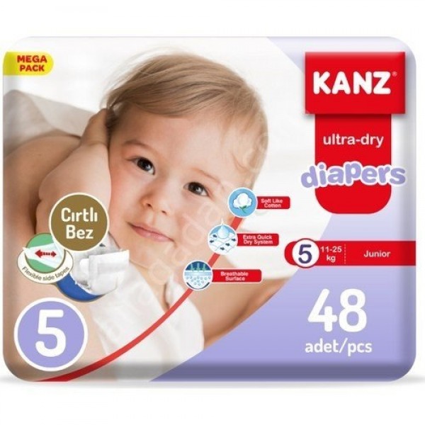 KANZ BEBEK BEZİ MEGA PAKET NO: 5 48Lİ JUNİOR  11-25KG