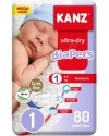 KANZ BEBEK BEZİ MEGA PAKET NO: 1 80Lİ YENİDOĞAN  2-5KG