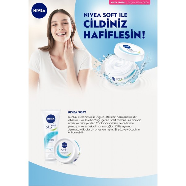 NIVEA SOFT NEMLENDİRİCİ BAKIM KREMİ 200ML