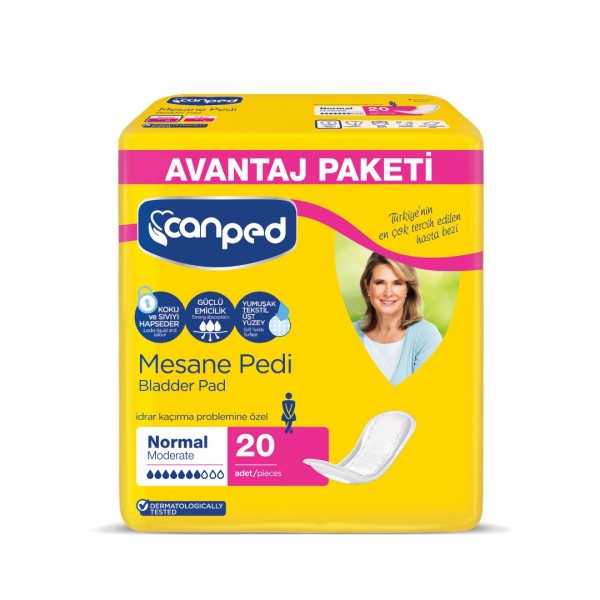 CANPED MESANE PEDİAVANTAJ PAKET 20 Lİ PAKET İÇİ NORMAL M BAYAN