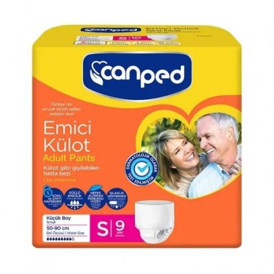 CANPED EMİCİ KÜLOT S KÜÇÜK BOY 9 LU BEL ÖLÇÜ 50-90CM