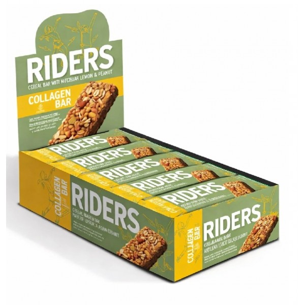 Riders High Protein Bar Yer Fistikli Tahilli Macha Limon Aromali Kolajen 40gr	