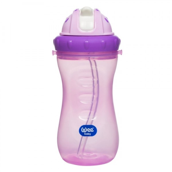 WEE BABY RENKLİ PİPETLİ BARDAK 340 ML 6+ AY  761 MAVİ