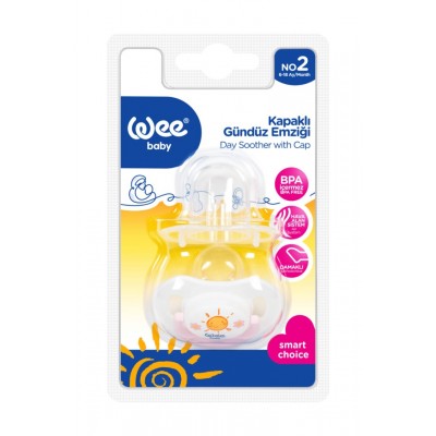WEE BABY KAPAKLI GÜNDÜZ EMZİĞİ NO:2  6-18 AY    782   WEE BABY KAPAKLI GÜNDÜZ EMZİĞİ NO:2  6-18 AY    782