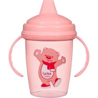 WEE BABY ENJOY AKITMAZ KULPLU ALIŞTIRMA BARDAK 240ML  755 PEMBE WEE BABY ENJOY AKITMAZ KULPLU ALIŞTIRMA BARDAK 240ML  755 PEMBE