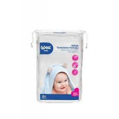 WEE BABY BEBEK TEMİZLEME PAMUĞU PAKET İÇİ 60ADET 0+ AY   321