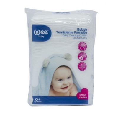 WEE BABY BEBEK TEMİZLEME PAMUĞU PAKET İÇİ 60ADET 0+ AY   321 WEE BABY BEBEK TEMİZLEME PAMUĞU PAKET İÇİ 60ADET 0+ AY   321
