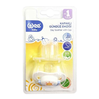 WEE BABY KAPAKLI GÜNDÜZ EMZİĞİ NO:1  0-6 AY  781 WEE BABY KAPAKLI GÜNDÜZ EMZİĞİ NO:1  0-6 AY  781