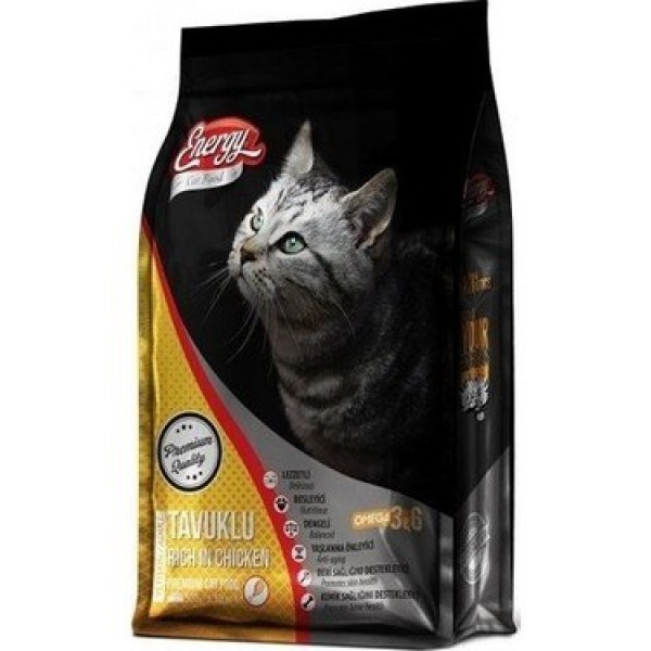 ENERGY YETİŞKİN KEDİ KURU MAMA 1000GR TAVUKLU