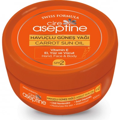 CİRE ASEPTİNE  HAVUÇLU SPF2  GÜNEŞ YAĞI  200ML