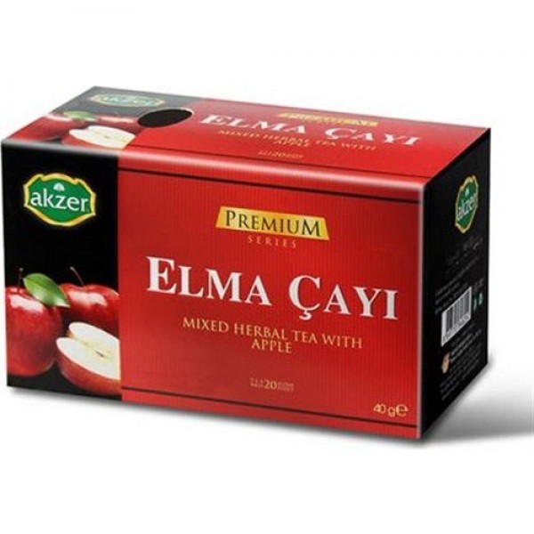 AKZER Premium BİTKİ ÇAYI ELMA ÇAY 20 Lİ 30GR