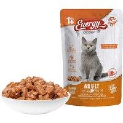 ENERGY POUCH YAŞ MAMASI YETİŞKİN KEDİ  85GR  KUZU ETLİ ENERGY POUCH YAŞ MAMASI YETİŞKİN KEDİ  85GR  KUZU ETLİ