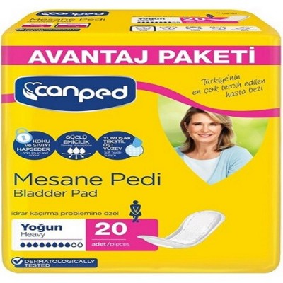 CANPED MESANE PEDİ AVANTAJ PAKETİ  20 Lİ PAKET İÇİ YOĞUN L BAYAN CANPED MESANE PEDİ AVANTAJ PAKETİ  20 Lİ PAKET İÇİ YOĞUN L BAYAN