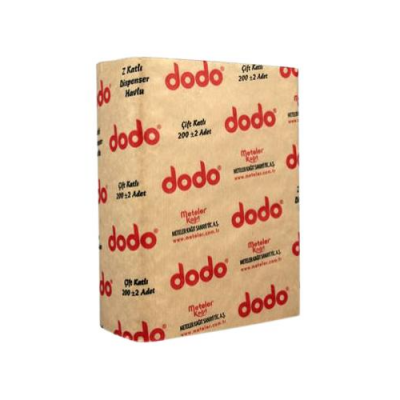 DODO EXTRA  Z KATLAMA DİSPENSER HAVLU 2 KATLI  200LÜ 1*1PK
