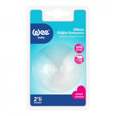 WEE BABY SİLİKON GÖĞÜS KORUYUCU 2 Lİ   900 WEE BABY SİLİKON GÖĞÜS KORUYUCU 2 Lİ   900