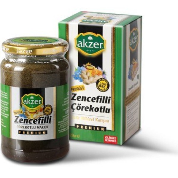 AKZER PREMIUM PROPOLİSLİ ZENCEFİLLİ ÇÖREKOTLU  420GR