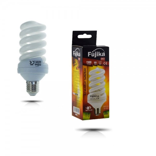 FUJİKA EKO TASARRUFLU SPİRAL AMPUL E 27 DUY 20W:100W