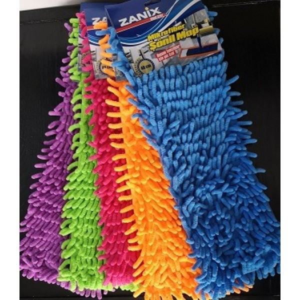 ZANİX NEMLİ MAKARNA MOP UCU MİKROFİBER ŞÖNİL PASPAS YEDEK 40CM