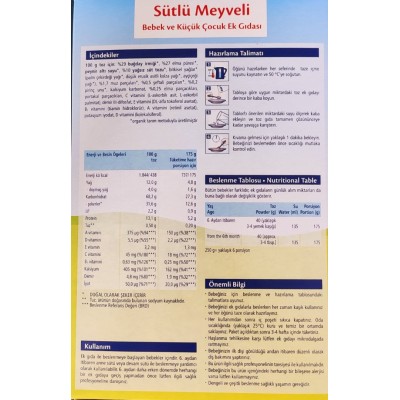 HİPP ORGANİK TAHIL BAZLI EK GIDA SÜTLÜ MEYVELİ 250 GR HİPP ORGANİK TAHIL BAZLI EK GIDA SÜTLÜ MEYVELİ 250 GR