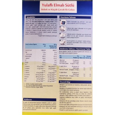 HİPP ORGANİK TAHIL BAZLI EK GIDA İYİ GECELER YULAFLI ELMALI SÜTLÜ  250 GR HİPP ORGANİK TAHIL BAZLI EK GIDA İYİ GECELER YULAFLI ELMALI SÜTLÜ  250 GR