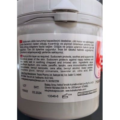 SUDOCREM BEBEK BAKIM KREMİ 250GR SUDOCREM BEBEK BAKIM KREMİ 250GR
