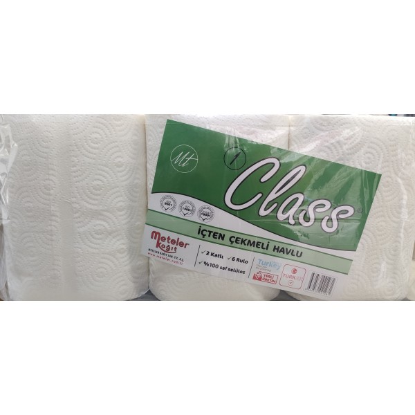 CLASS İÇTEN ÇEKMELİ HAVLU 21CM 3500 GR 1*6 ADET  HI0035