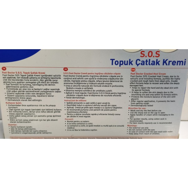 FOOT DOCTOR S.O.S TOPUK ÇATLAK KREMİ 50ML