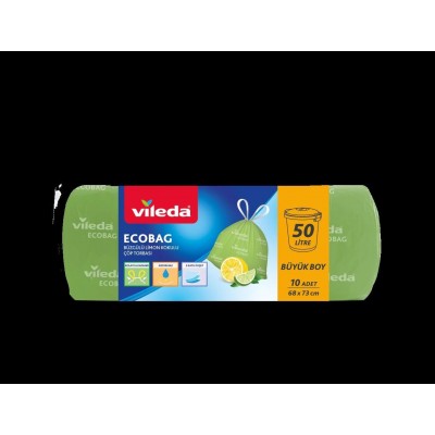 VİLEDA BÜZGÜLÜ LİMONLU  KOKULU ÇÖP TORBASI BÜYÜK 10 LU  68*73 CM VİLEDA BÜZGÜLÜ LİMONLU  KOKULU ÇÖP TORBASI BÜYÜK 10 LU  68*73 CM