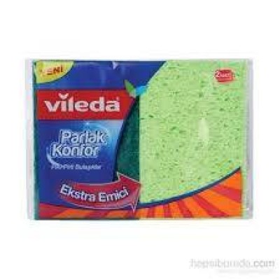 VİLEDA VİSCOSE SÜNGER PARLAK KONFOR DÜZ 2 Lİ  VİLEDA VİSCOSE SÜNGER PARLAK KONFOR DÜZ 2 Lİ