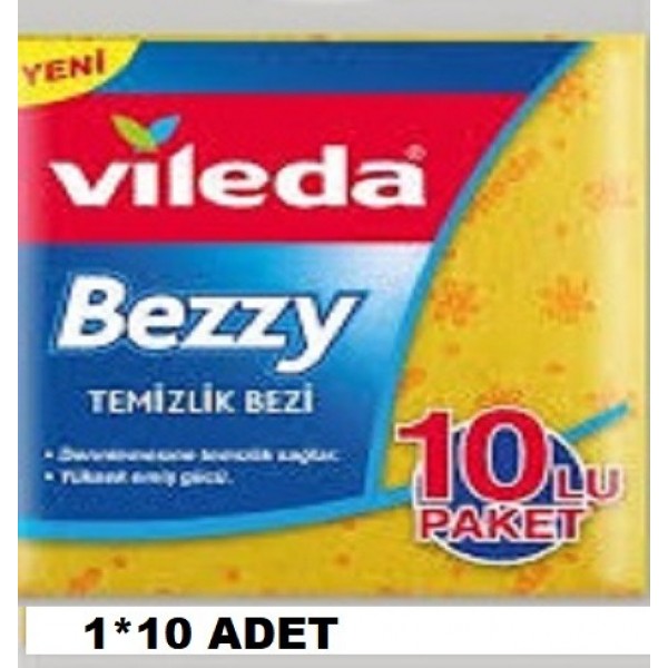 VİLEDA Bezzy 10 lu Temizlik Bezi  1*10 ADET