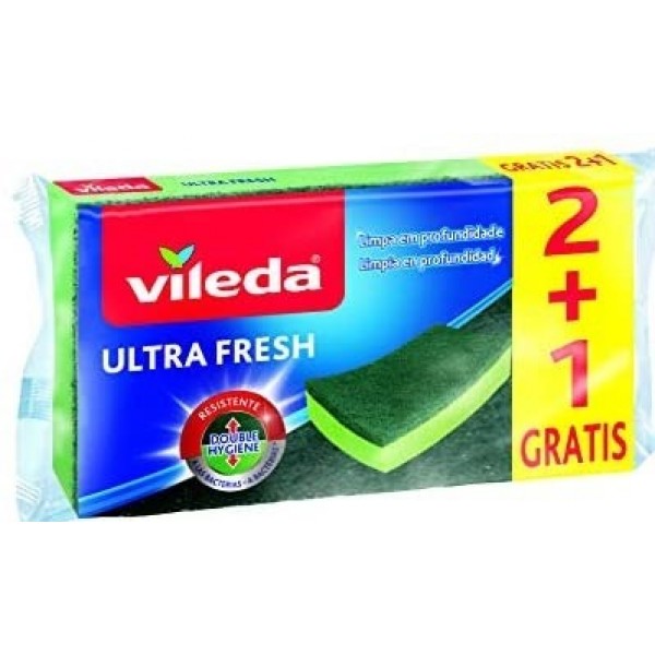 VİLEDA ULTRA FRESH SÜNGER DÜZ  2+1 Lİ 