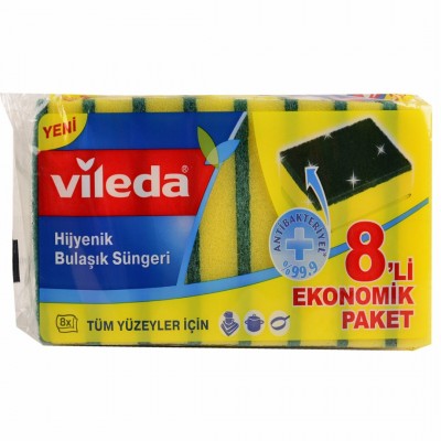 VİLEDA KLASİK YEŞİL SÜNGER DÜZ 8 Lİ    VİLEDA KLASİK YEŞİL SÜNGER DÜZ 8 Lİ