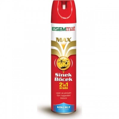 ESEMMAT  MAX SPREY HEM  SİNEK HEM BÖCEK KOKUSUZ  2 Sİ 1 ARADA  300 ML ESEMMAT  MAX SPREY HEM  SİNEK HEM BÖCEK KOKUSUZ  2 Sİ 1 ARADA  300 ML