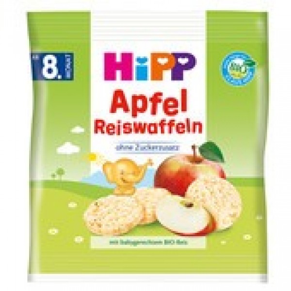 HİPP ORGANİK ELMALI PİRİNÇLİ BEBEK GOFRETİ 30 GR