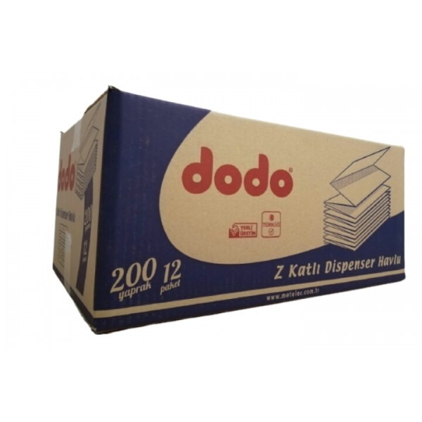 DODO Z KATLAMA HAVLU 2 KATLI  200LÜ 1*12PK