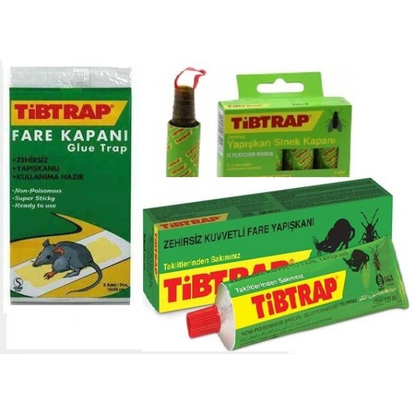 TİBTRAP ZEHİRSİZ YAPIŞKANLI HAŞERET SETİ 3 PARÇA