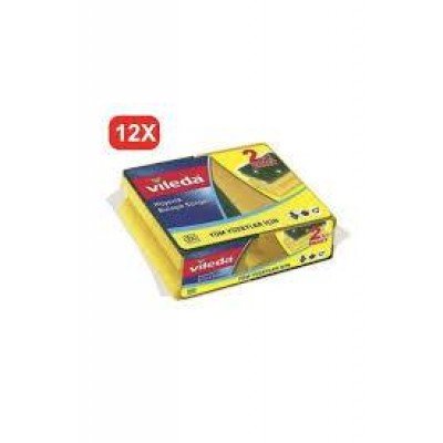 VİLEDA KLASİK YEŞİL SÜNGER OLUKLU  1+1  