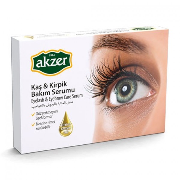 AKZER KAŞ & KİRPİK BAKIM SERUMU 2*10ML