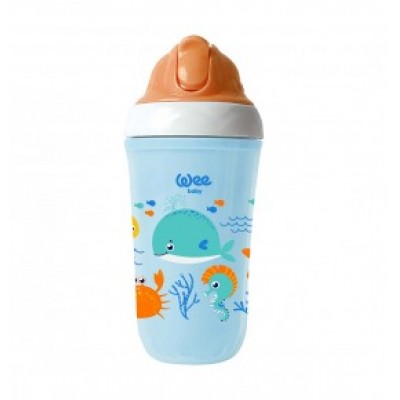 WEE BABY YALITIMLI PİPETLİ BARDAK 200ML 352 MAVİ WEE BABY YALITIMLI PİPETLİ BARDAK 200ML 352 MAVİ