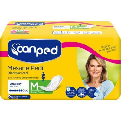 CANPED MESANE PEDİ 10 LU PK.İÇİ M NORMAL BAYAN CANPED MESANE PEDİ 10 LU PK.İÇİ M NORMAL BAYAN