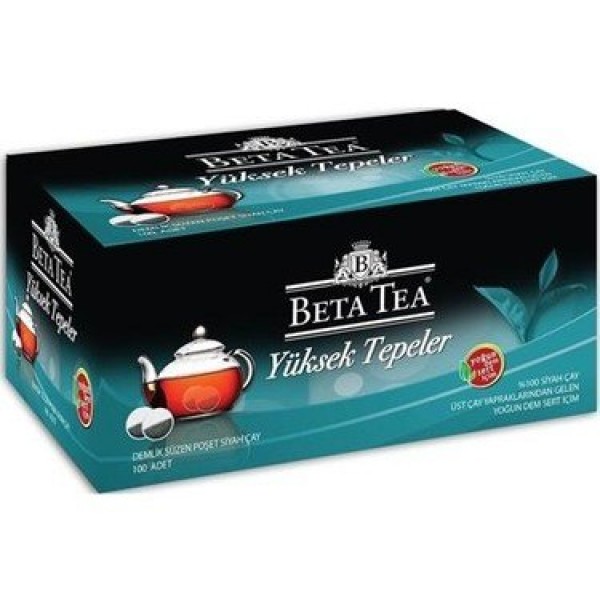 Beta Tea Yüksek Tepeler Demlik Siyah Çay 100lü Paket 3,2gr*100: 320gr
